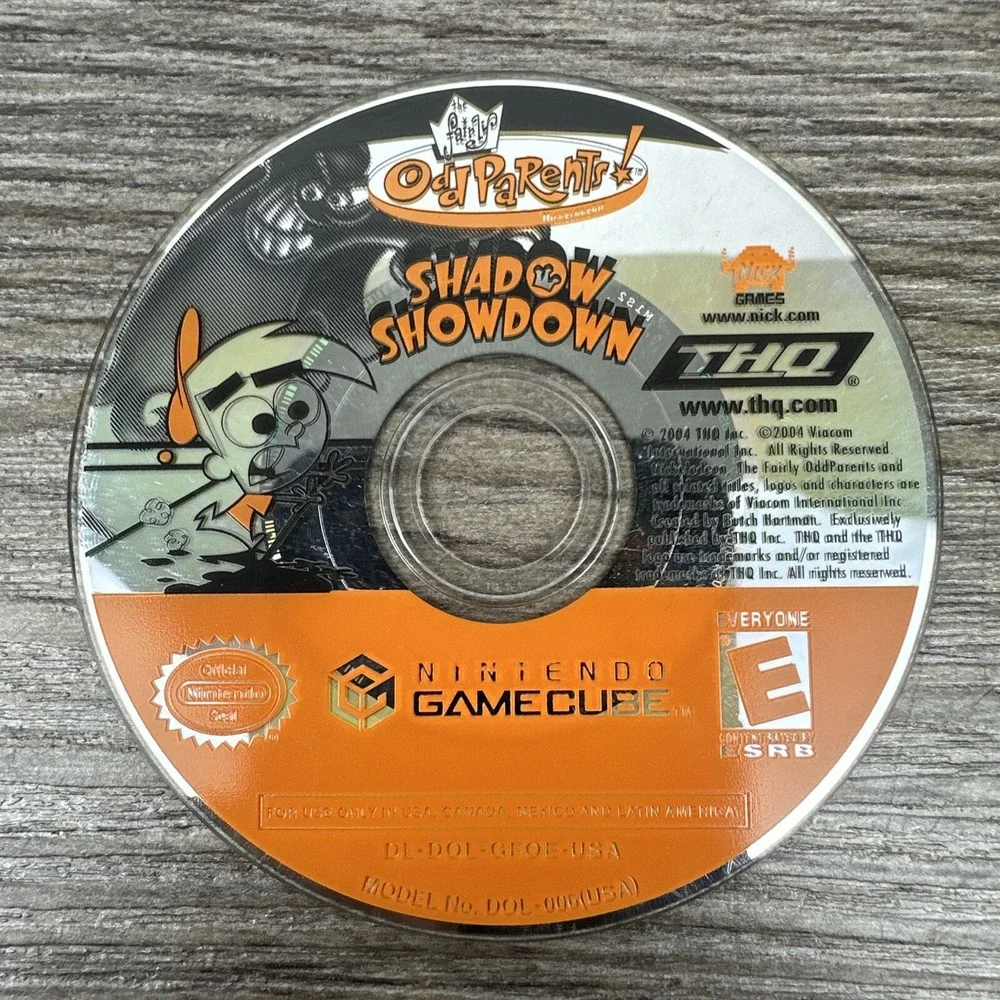 Fairly OddParents Shadow Showdown Nintendo GameCube Video Game Disc Only